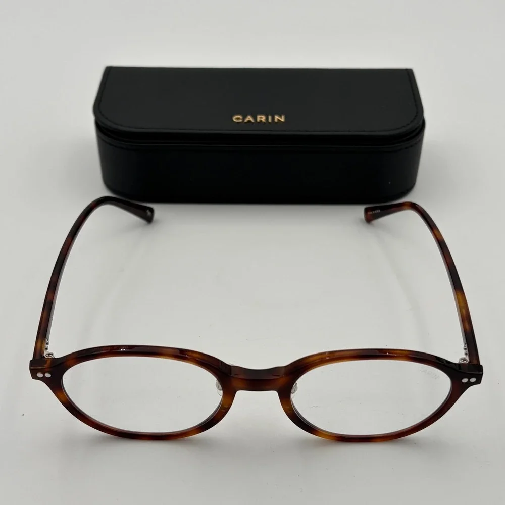 Carin Arno R C3 Eyeglasses Tortoise Brown Slim Oval